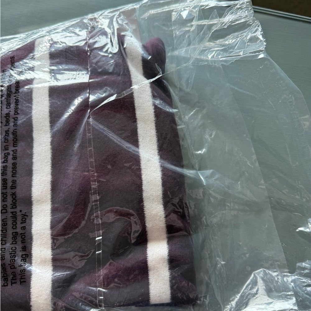 NWT Sonoma Women’s XL Maroon Striped Knit Sweater. Beautiful drape and Soft! - Picture 11 of 12